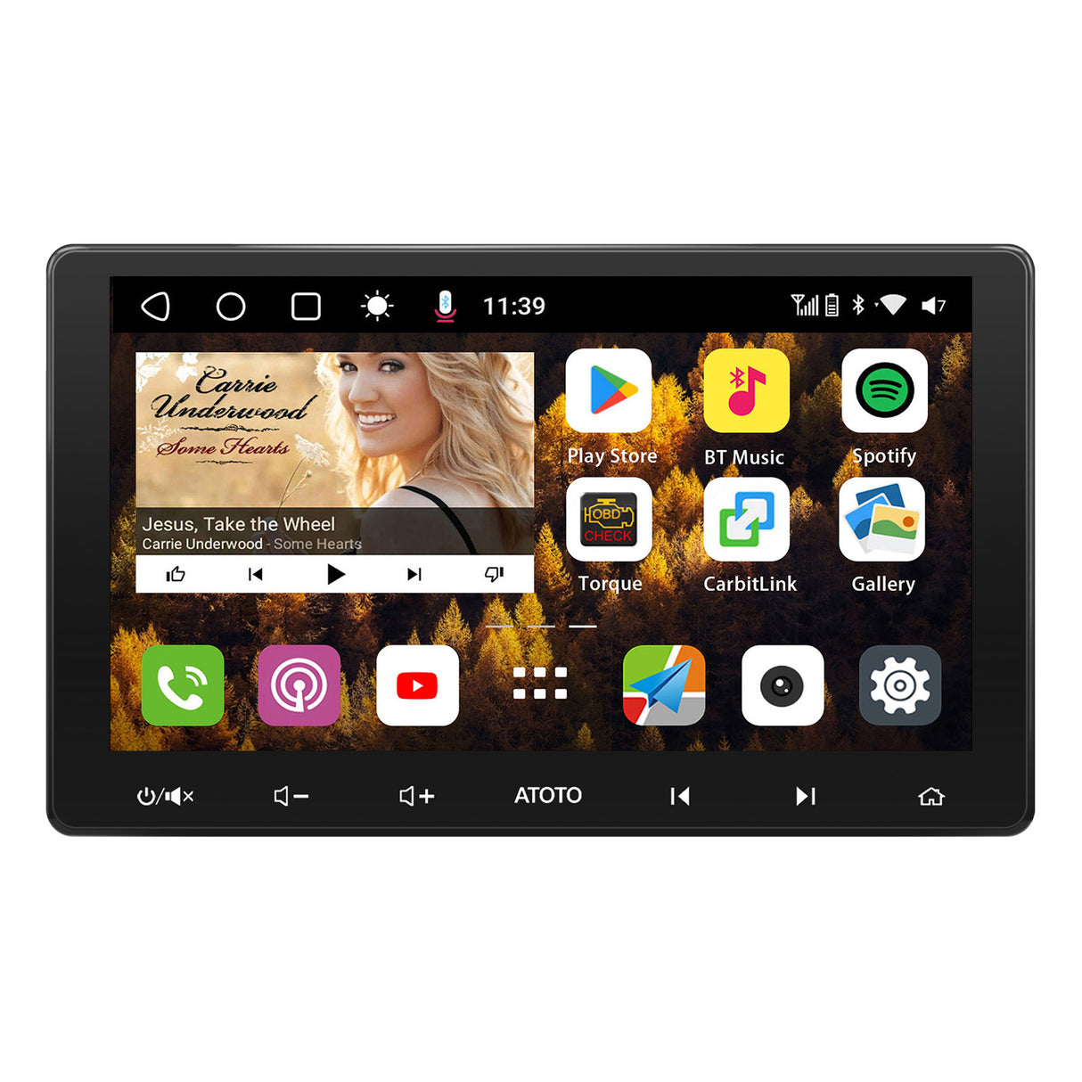 ATOTO S8U2113PM 10.1inch Touchscreen Double DIN Android Car Radio Stereo, Wireless CarPlay & Android Auto in Dash Video Receiver, Mirror Link, 4G LTE/WiFi/BT/USB Tethering, Dual Bluetooth, 2G+32G