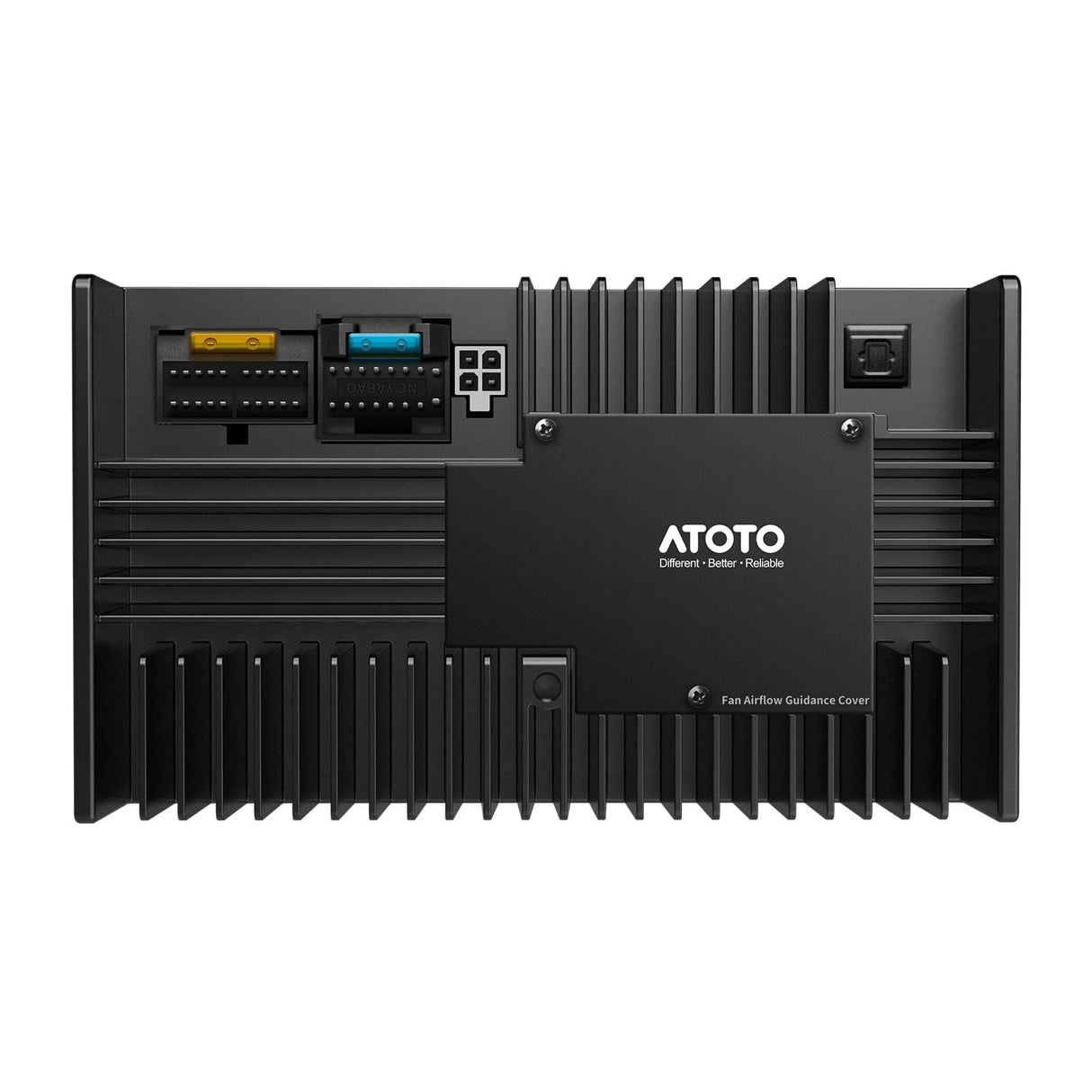 ATOTO CA-AEC02 Auto Audio Verstärker, 4 Ohm, 392 Watt Maximalleistung, 4 Kanal, Klasse A/B, Eingebauter Line-Out-Konverter, Großartige Klangqualität, Perfekt für den Autogebrauch