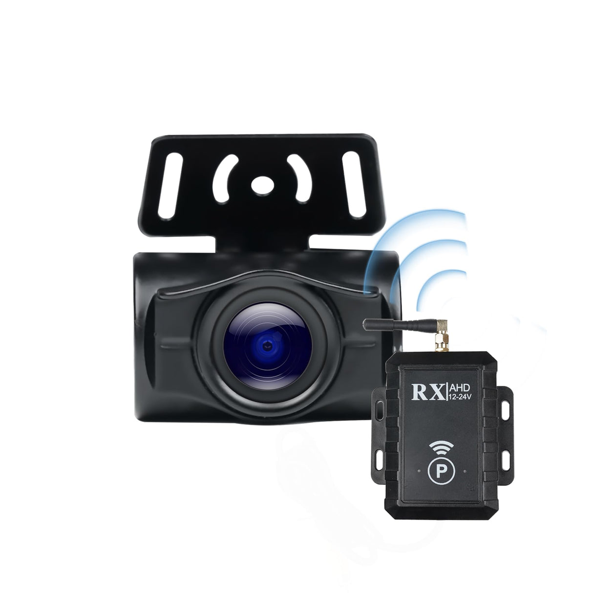 ATOTO Cámara de Seguridad inalámbrica, 140 ° Gran ángulo de visión, AHD 720P con visión Nocturna, transmisión de señal Estable para Coche/SUV/camión, WRC-HD10LR