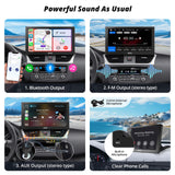 ATOTO P5 9inch QLED Wireless CarPlay Android Auto Screen with 1080P Backup Camera, Portable Car Stereo Glare-Suppressing, Bluetooth, MirrorLink, GPS Navi,AUX/FM Output, Remote Control, P509SD-S21