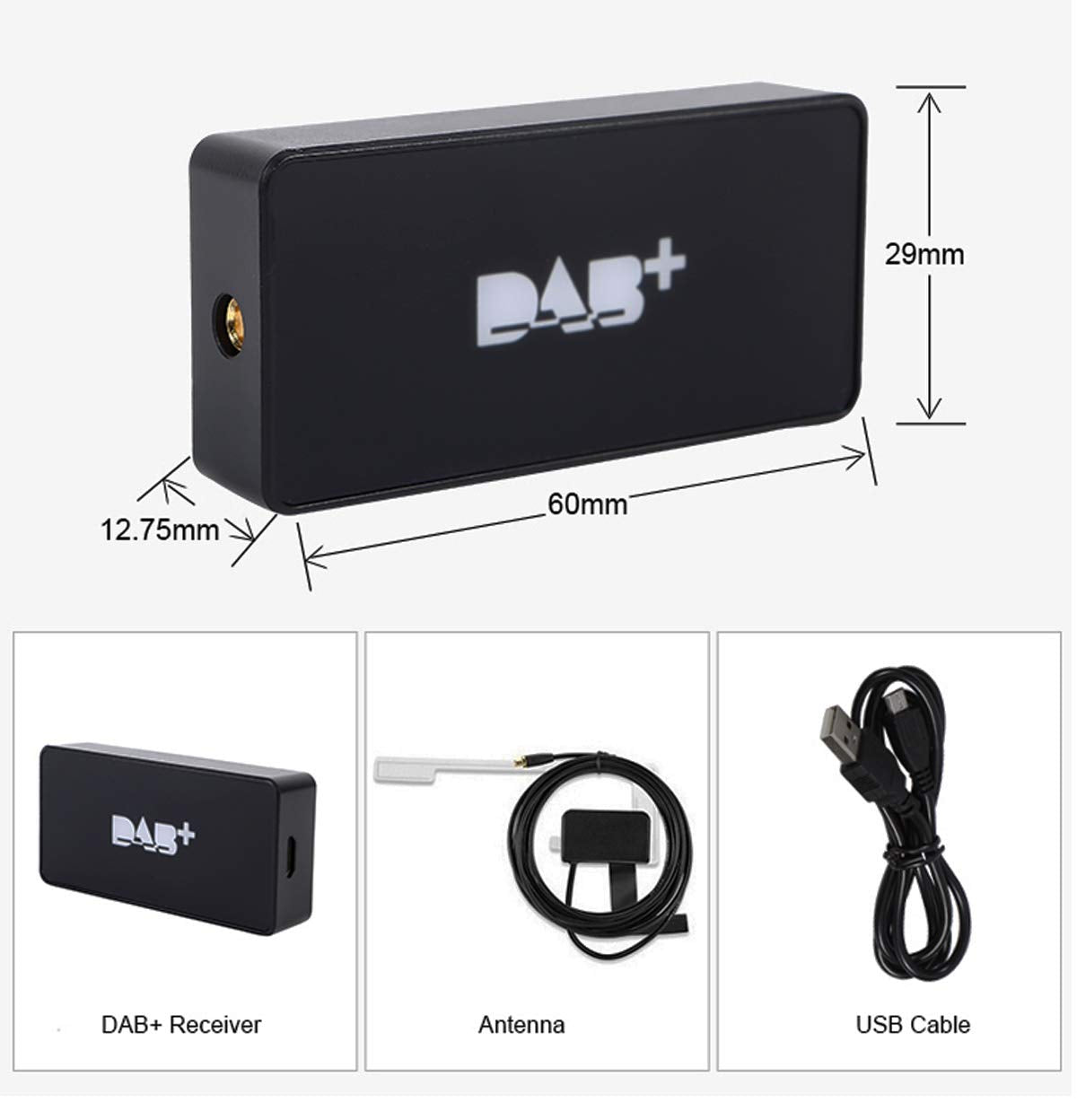 ATOTO AC-4475 USB Dab + Radio Receptor - especificado para ATOTO A6/S8 Series