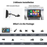 ATOTO P5 9 Pollici Autoradio Portatile, CarPlay Wireless Android Auto Senza Fili, Touchscreen QLED Antiriflesso, MirrorLink, Bluetooth, uscita AUX/FM, Navi GPS, Controllo Vocale, P509SD-S01