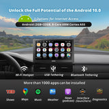 ATOTO P9 9-Zoll-QLED-Tragbares Autoradio, 2+32GB Kabelloses CarPlay &amp; Android Auto, Wi-Fi-Hotspot, USB, Dual Bluetooth, GPS-Tracking, HDMI-Eingang, 4 Audioausgänge, SWC und Auto-Dimming, P909SD