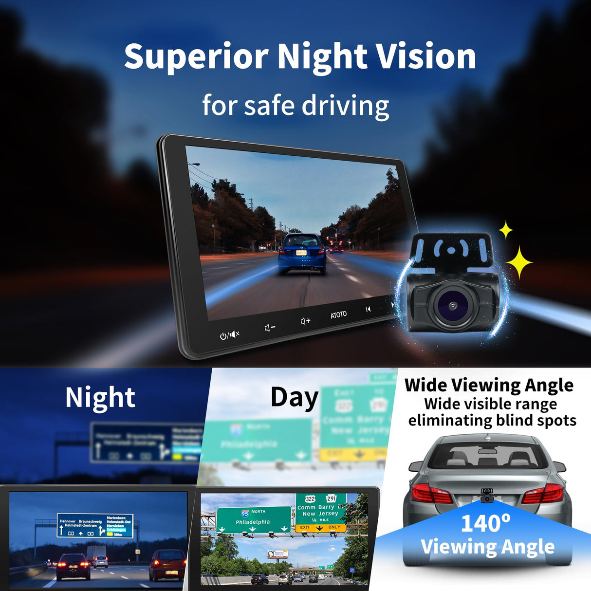 WRC-HD10LR 720P Wireless Backup Camera