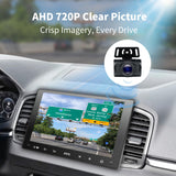 ATOTO Telecamera di backup wireless, ampio angolo di visione di 140°, AHD 720P con visione notturna, trasmissione stabile del segnale per auto/SUV/camion, WRC-HD10LR