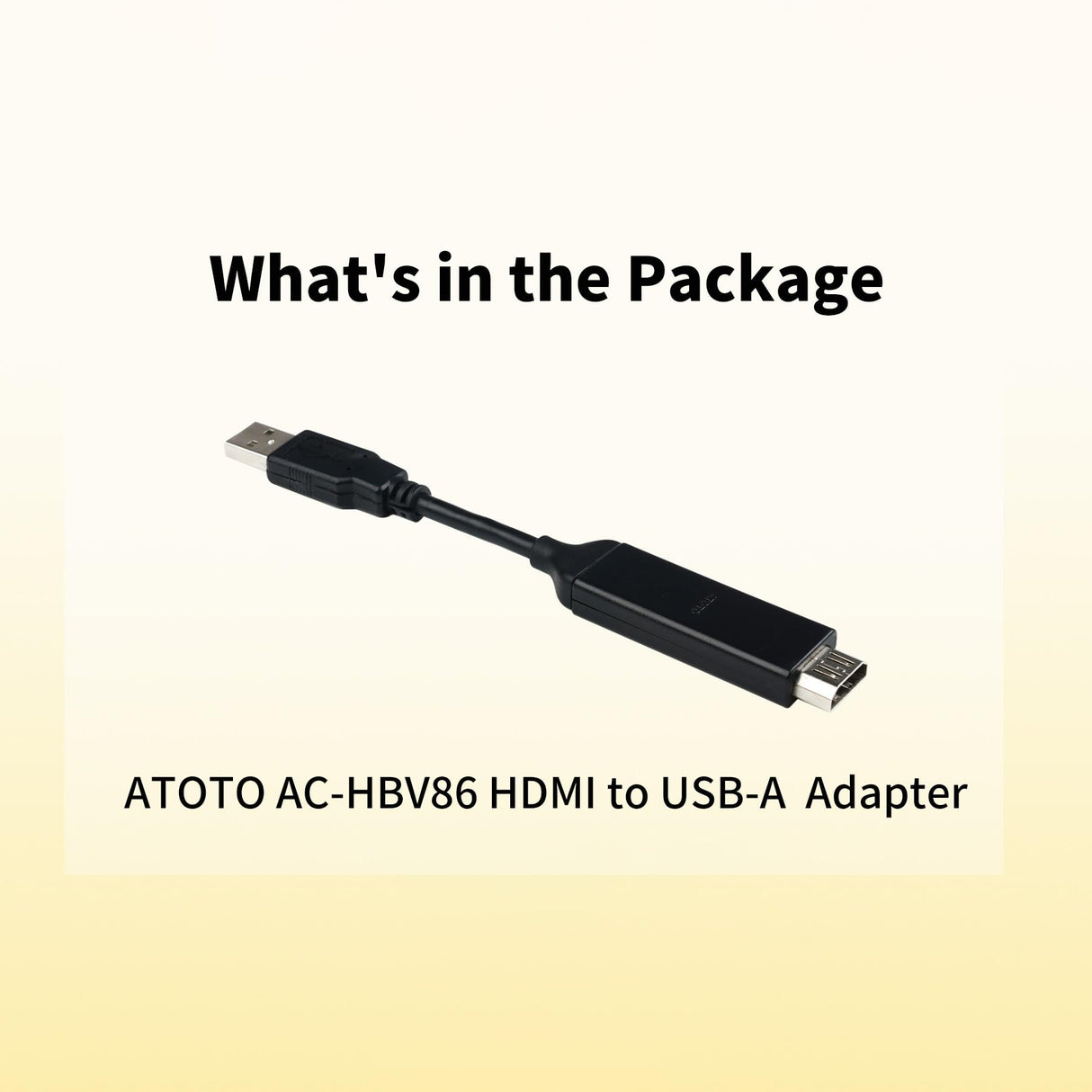 ATOTO HDMI-kabel voor USB-adapter voor Android-navigatie,AC-HBV86-1EU