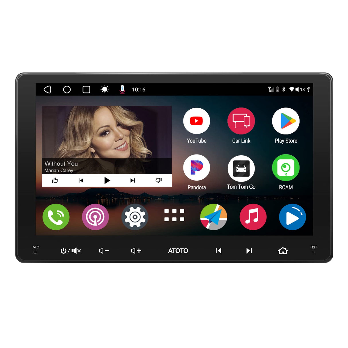 [9 Pulgadas] ATOTO A6 PF DIN Doble Android Radio, CarPlay inalámbrico y Android Auto, Pantalla IPS, Bluetooth Doble, Conexión a Internet WiFi/BT/USB,HD LRV, 2G + 32G, A6G209PF