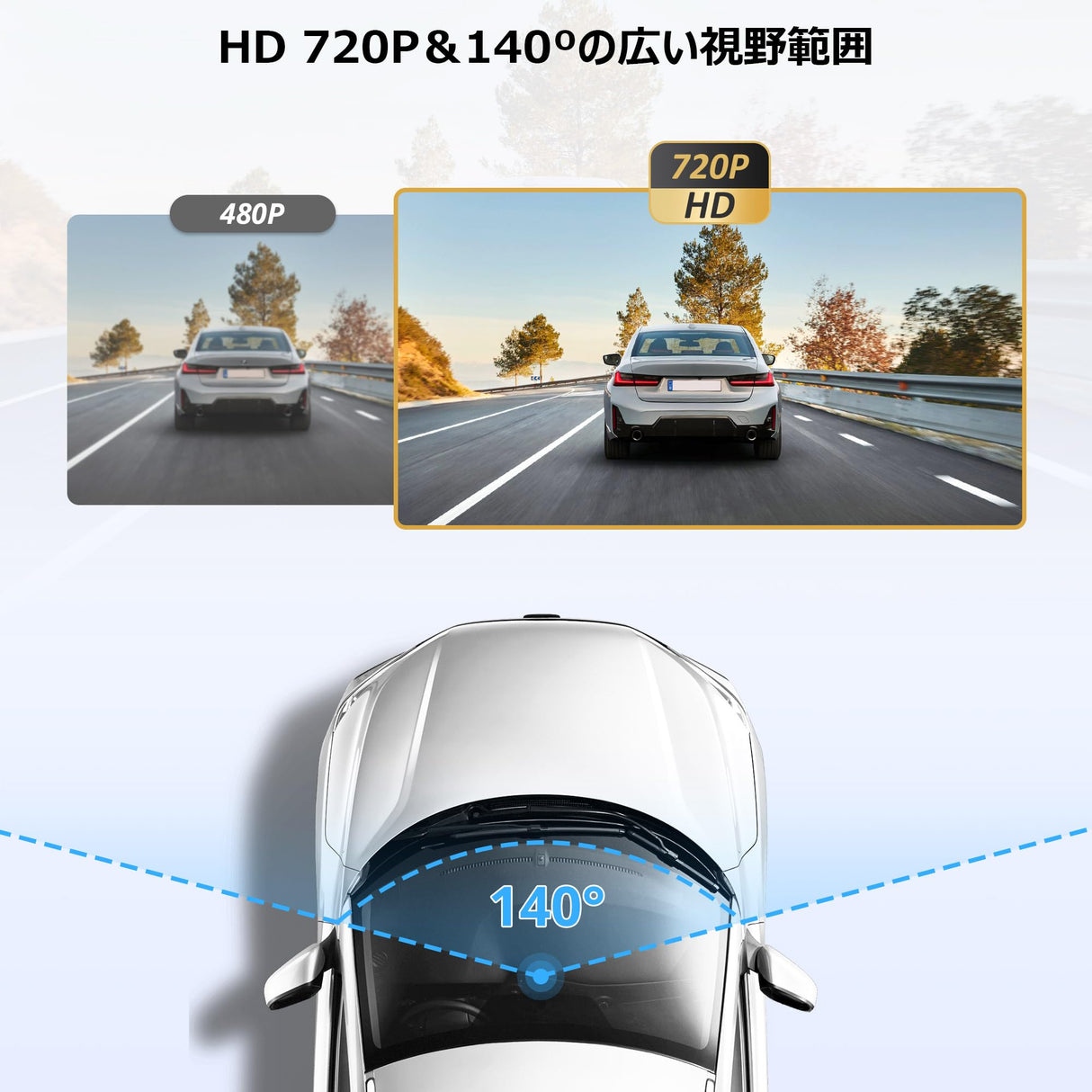 AC-44P4 720P HD DVR ドライブレコーダー