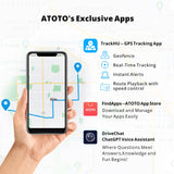 ATOTO P9 9-Zoll-QLED-Tragbares Autoradio, 2+32GB Kabelloses CarPlay &amp; Android Auto, Wi-Fi-Hotspot, USB, Dual Bluetooth, GPS-Tracking, HDMI-Eingang, 4 Audioausgänge, SWC und Auto-Dimming, P909SD