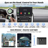 ATOTO P5 9 Pollici Autoradio Portatile, CarPlay Wireless Android Auto Senza Fili, Touchscreen QLED Antiriflesso, MirrorLink, Bluetooth, uscita AUX/FM, Navi GPS, Controllo Vocale, P509SD-S01