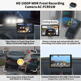 ATOTO P8 7 inch Touchscreen Portable Car Stereo, Wireless Carplay & Wireless Android Auto, with HD 1080P Front Dash Cam, WDR & Auto Dimmer, Remote Control, Support up to 128G SD, P807SD-FC