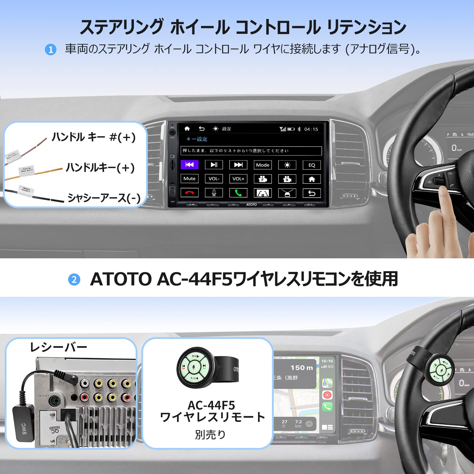 ATOTO ディスカウント F7 2DIN 7インチ ディスプレイオーディオ 中華ナビ カーナビ