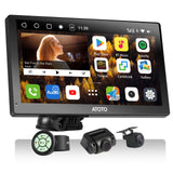 ATOTO P9 9 Pulgada GPS para Coche, Radio Coche Portátil Android, CarPlay Inalámbrico y Android Auto,Rastreo GPS, 4G LTE, 4G+32G, Doble Bluetooth, Entrada HDMI, Cámara de Respaldo 1080P, P909PR-S2