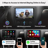 ATOTO S8 Premium Double-DIN Android Car Stereo Receiver, Wireless CarPlay & Android Auto, 7inch QLED Display, Split Screen, Dual Bluetooth with aptX HD, HD Rearview with LRV, SCVC and More, S8G2B74PM