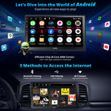 Autoradio 2 Din Android con Schermo - ATOTOEXCEL 8Core fully Laminato Screen QLED TouchScreen Auto Bluetooth, Android Auto Wireless & Carplay, Controllo Vocale, Navi GPS, A6C7PF (7Pollici Android)