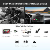 ATOTO P9 9-Zoll-QLED-Tragbares Autoradio, 2+32GB Kabelloses CarPlay &amp; Android Auto, Wi-Fi-Hotspot, USB, Dual Bluetooth, GPS-Tracking, HDMI-Eingang, 4 Audioausgänge, SWC und Auto-Dimming, P909SD