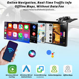 ATOTO P9 Autoradio Per Auto Portatile Android Da 7 Pollici QLED, CarPlay & Android Auto Wireless 2+32GB, Mirror Link, Tracciamento GPS, Bluetooth Doppio, WiFi, USB, Bluetooth, Porta HDMI, P907SD