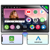 ATOTO A6PP 7 "Android 2-DIN-Autoradio, integrierter DVD-Spieler im Armaturenbrett, DAB+-Radio, kabelloses CarPlay und kabelloses Android Auto, Spiegellink, A6G2C7PP-1EU