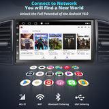 Android Radio 2 DIN 4G LTE WiFi, RevcarX 4G+64G Android Radio Coche, Pantalla táctil de 7 Pulgadas Dab+ Autoradio, CarPlay/Android inalámbrico, 2 Bluetooth, MirrorLink (LTE 4+64G)