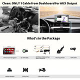 ATOTO 7inch QLED Android Digital Media Receivers, 4G+32G Portable Car Stereo, Wireless CarPlay & Android Auto, 4G LTE, Dual BT, GPS Tracking, HDMI Input, with 1080P Dash & Rear Cam, P907PR-S3