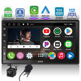 ATOTO A6PF 7" Autoradio 2 din Android, Dab Radio 2 Bluetooth, Wireless CarPlay/Android Auto, WiFi/BT/USB Tethering, Mirror Link, Traccia GPS/FM/RDS, Telecamera di backup HD, Microfono, A6G2B7PF-S01