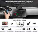 ATOTO P9 Android Dash Navigation, 4G+32G Portable Car Stereo with Rear Camera, Wireless CarPlay & Android Auto, Built-in 4G and GPS Tracking,P909PR-S2