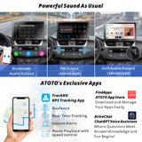 ATOTO P9 9" QLED Android Przenośne Radio Samochodowe, 4G+32G, Bezprzewodowe CarPlay & Android Auto, 4G Modem, Lokalizacja GPS, Automatyczne Przyciemnianie, 1080P Kamera Cofania, Pilot, P909PR-S2