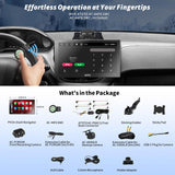 ATOTO P9 4G LTE WIFI Wireless CarPlay & Android Auto Car Stereo, AI Support 9inch QLED Screen Digital Media Receivers with 4G+32G,Dual BT,GPS Tracking,HDMI Input,1080P Dash & Rear Cam, P909PR-S3