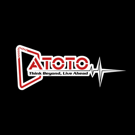 ATOTO 2024 Limited Edition Auto Stickers, Transparant PVC, 34x15 cm - Universele Pasvorm voor Alle Voertuigmodellen