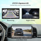 ATOTO F7XE 10 Pouces Construit en Dab+ Autoradio Adaptatif 2 DIN et 1 DIN Écran Tactile QLED HD, CarPlay et Android Auto sans Fil, Bluetooth, LRV HD, MirrorLink, Recharge Rapide, F7G110XED