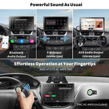 ATOTO P9 9Inch QLED Portable Car Stereo, 2+32GB Wireless CarPlay & Android Auto, Wi-Fi Hotspot, USB, Dual Bluetooth, GPS Tracking, HDMI Input, 4 Audio Outputs, SWC, and Auto-Dimming, P909SD