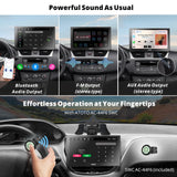 ATOTO P9 Autoradio Portatile Da 9 Pollici QLED, CarPlay Wireless E Android Auto 2+32GB, Hotspot Wi-Fi, USB, Dual Bluetooth, Tracciamento GPS, Ingresso HDMI, 4 Uscite Audio, SWC, E Auto-Dimming, P909SD