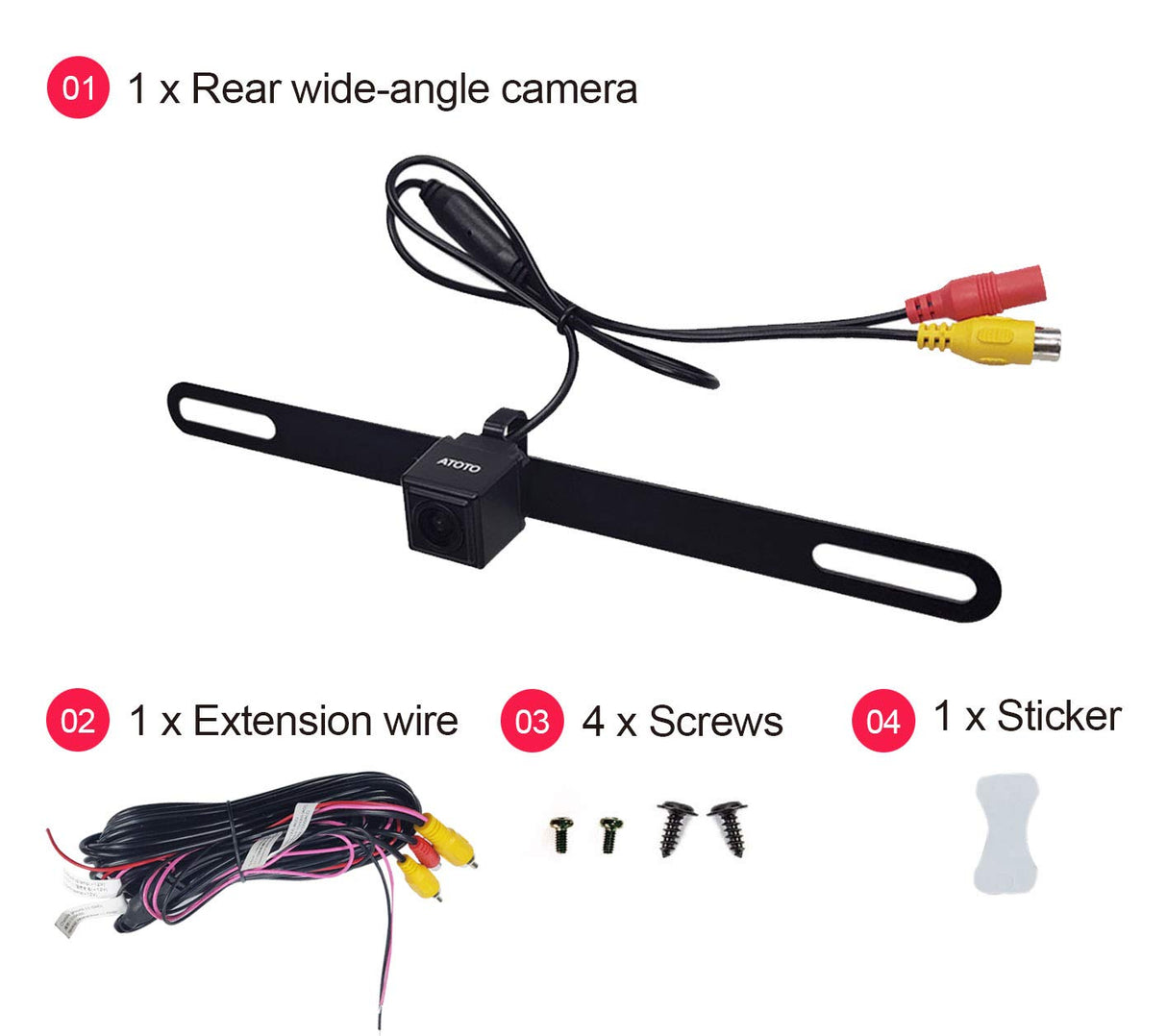 AC-HD02LR 720P Backup Camera with Live Rearview