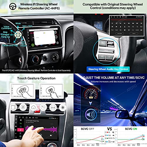 [Nuevo] ATOTO S8 Premium Android Audio Radio, CarPlay inalámbrico y Android Auto, Pantalla QLED de 7 Pulgadas, Dividida, BT Doble con aptX HD, Retrovisor HD con LRV,SCVC y más, S8G2B74PM