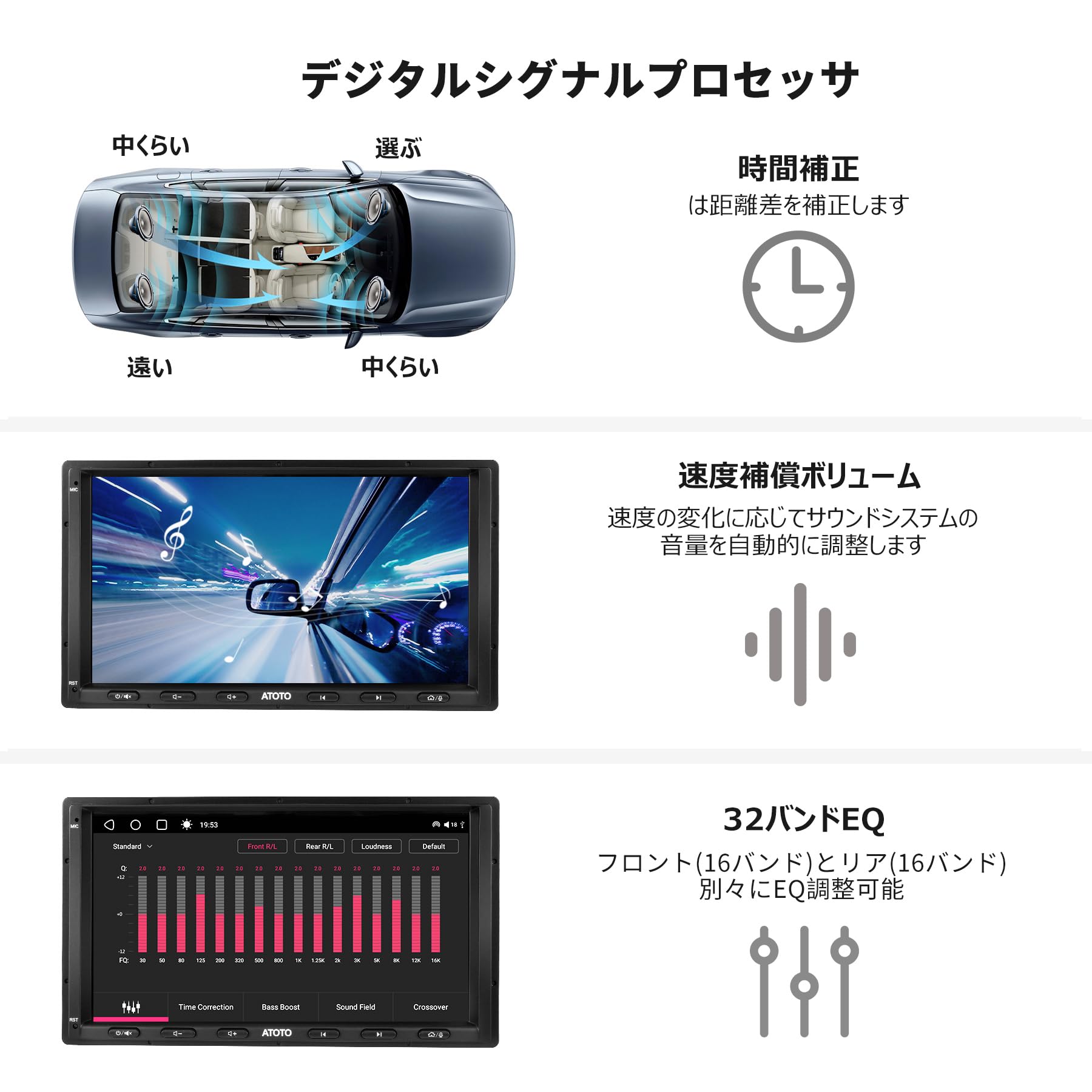 [ 7インチQLED] ATOTO S8 Ultra  新型オーディオ一体型Androidカーナビ、大容量6GB+128GB、ワイヤレスCarPlay&Android  Auto、4G内蔵/WiFi対応、AI音声アシスタント、GPSトラッキング、ジェスチャー認識、aptX ...