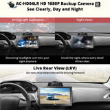 【RevcarX 】4+32G Portable Android Car Stereo with 1080P Reverse Camera, 7 Inch QLED Wireless CarPlay Android Auto Screen with 4G LTE GPS WiFi Dual BT, , Auto-Dimmer, SWC AUX USB, P907PR-S2