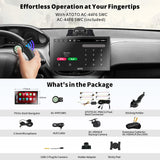 ATOTO P9 AI Voice Support, 4G LTE WiFi Android Digital Media Receivers, 4G+32G Wireless CarPlay & Android Auto Car Stereo, 7inch QLED, Dual BT, GPS Tracking, HDMI Input,1080P Rear Camera,P907PR-S2