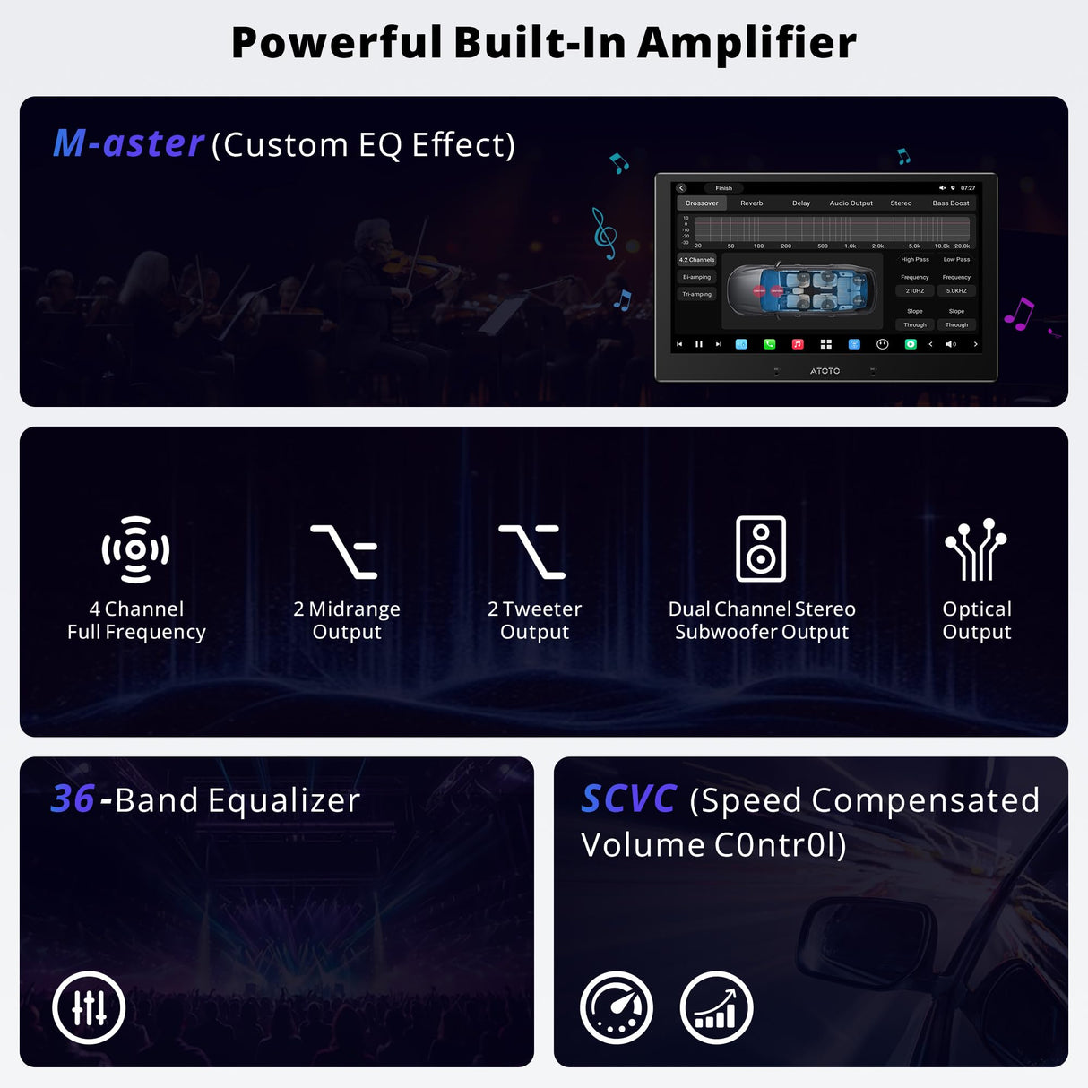 X10G110E 10" QLED AI Android Single Din Car Stereo, Floating Screen Head Unit, 8G+128G in-Dash Navigation, 4G LTE, Wireless Carplay & Android Auto, Dual Phone Connection & 2 BT, 36B-EQ