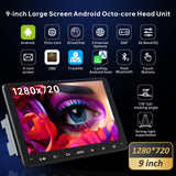 9inch Android Double Din Car Stereo With OBD, 8Core CPU 2G+32G, HD 1280 * 720 Touchscreen Head Unit, Wireless CarPlay Android Auto, ATOTOEXCEL A6PF GPS DAB+ Radio, WiFi/BT/USB, Drivechat AI Chat