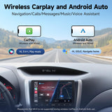 ATOTOZONE A5L 10.1" Autoradio 2 Din Android, Sistemi multimediali,Wireless CarPlay e Android Auto Senza fili, Touchscreen, Tethering de WiFi/BT, Bluetooth,MirrorLink,24-B EQ DSP, 2G+32G,FM/AUX