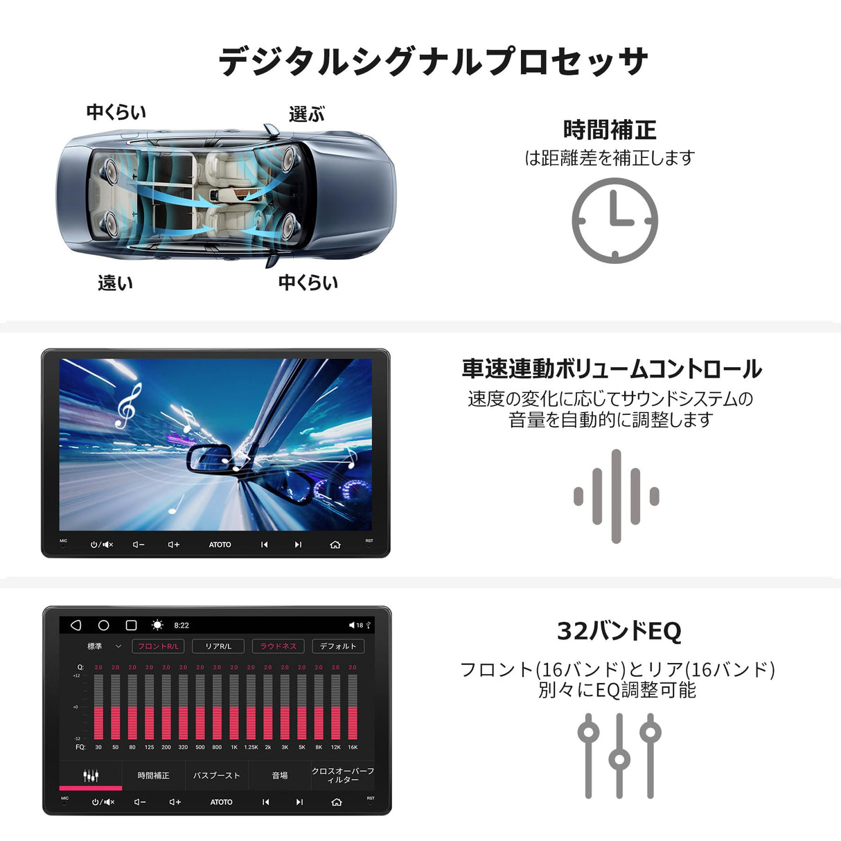 [9インチQLED] ATOTO S8 Ultra 新型オーディオ一体型 Androidカーナビ、大容量6GB+128GB、ワイヤレスCarPlay&amp;Android Auto、4G内蔵/WiFi対応、AI音声アシスタント、GPSトラッキング、ジェスチャー認識、aptX HDデュアルBluetooth、HD LRV、4 *49Wアンプ、内蔵DS​​P、S8G2099UN 