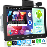 9inch Android Double Din Car Stereo With OBD, 8Core CPU 2G+32G, HD 1280 * 720 Touchscreen Head Unit, Wireless CarPlay Android Auto, ATOTOEXCEL A6PF GPS DAB+ Radio, WiFi/BT/USB, Drivechat AI Chat