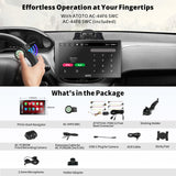 ATOTO P9 7" QLED Android Dash Navigation, Autoradio Portable, Suivi GPS, CarPlay sans Fil & Android Auto, 4G LTE, Entrée HDMI, 4G+32G, Atténuateur Automatique, Caméra de recul 1080p, P907PR-S1