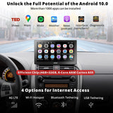 【RevcarX 】4+32G Portable Android Car Stereo with 1080P Reverse Camera, 7 Inch QLED Wireless CarPlay Android Auto Screen with 4G LTE GPS WiFi Dual BT, , Auto-Dimmer, SWC AUX USB, P907PR-S2