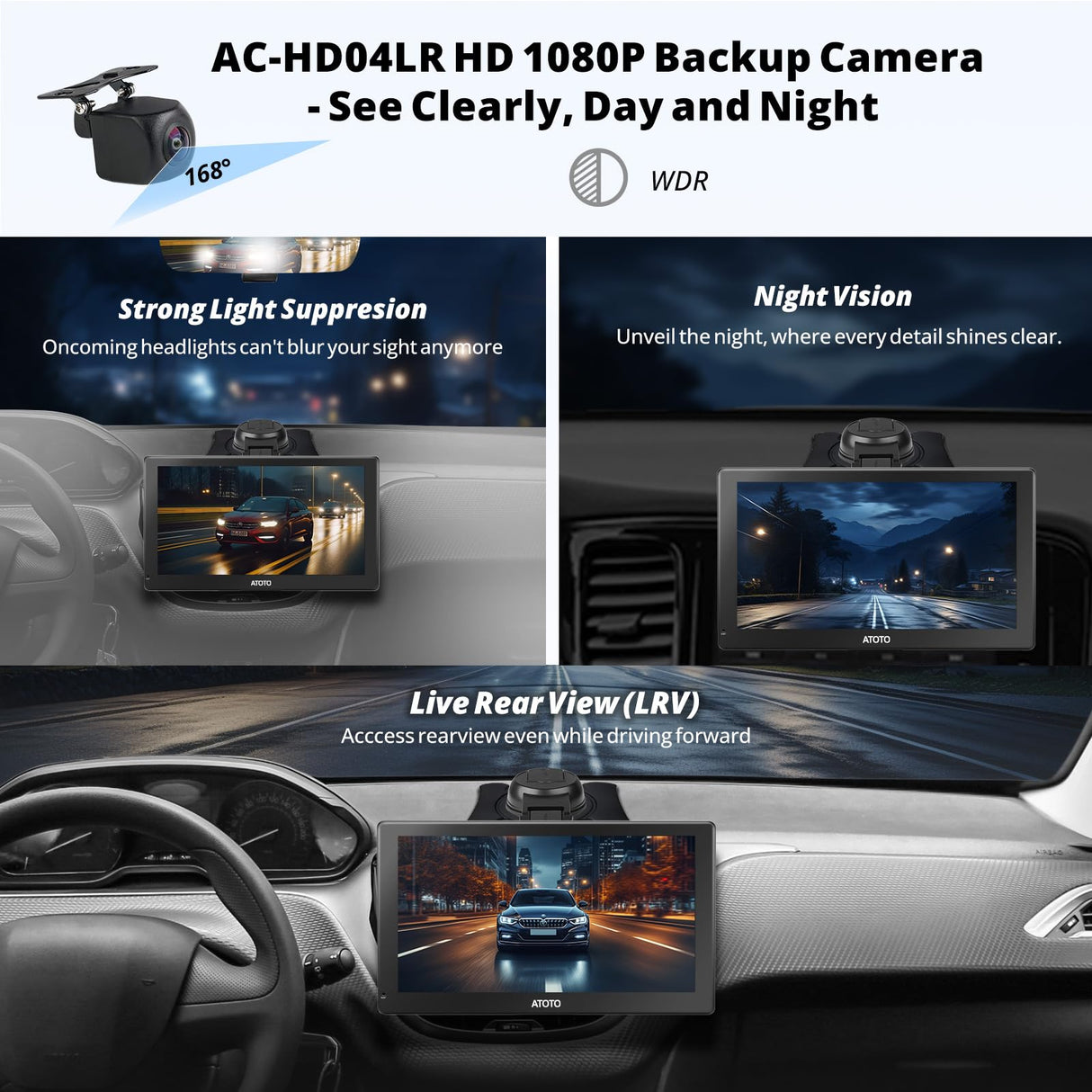 ATOTO P9 9" QLED GPS Tracciamento Android Autoradio Portatile,4G+32G, Android Auto & CarPlay Senza Fili, 4G LTE,2 Bluetooth,Telecamera retrovisiva HD 1080P, HDMI Unterstützt, P909PR-S2