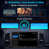 ATOTOEXCEL A5L 2-DIN-Autoradio mit Android - 7, kabelloses CarPlay und kabelloses Android-Autoradio mit DVR-Frontkamera, 1080P, 2+32G, 24-Band-EQ, WiFi/BT-Tethering, FM/AM 