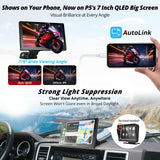 ATOTO P5 Wireless CarPlay Android Auto Screen, Portable Car Stereo, Dash GPS Navigation, 7 inch QLED Glare-Suppressing Touchscreen, MirrorLink, 1080P Backup Camera, Remote Control, P507SD-S21