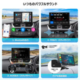 ATOTO P5 ポータブルカーナビ、7インチ QLED タッチカーステレオ、ワイヤレスCarplay ワイヤレスAndroid Auto、ミラーリンク、Bluetooth、1080pフロント＆リアビューカメラ搭載、オートディマー、ステアリングホイールコントロール、 AUX/FM 出力、P507SD-S31