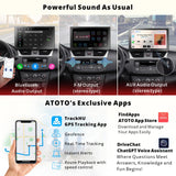 ATOTO P9 7" QLED Android Dash Navigation, Autoradio Portable, Suivi GPS, CarPlay sans Fil & Android Auto, 4G LTE, Entrée HDMI, 4G+32G, Atténuateur Automatique, Caméra de recul 1080p, P907PR-S1