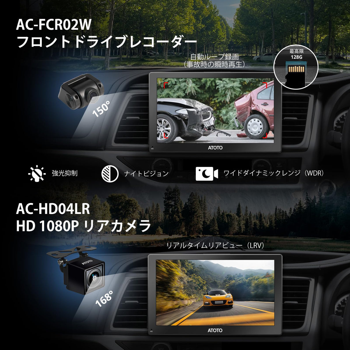 P9 ポータブルナビ、CarPlay/Android Auto ワイヤレス対応ディスプレイオーディオ、ポータブルナビ 9インチ、4GB+32GB アンドロイド ディスプレイオーディオ、4G SIM LTE、1280*720 HD QLEDタッチスクリーン、FM、ミラーリンク、カーオーディオレシーバー、電源ソケット付き、androidナビ ポータブルと前後カメラ MY-ATOTO P91X 